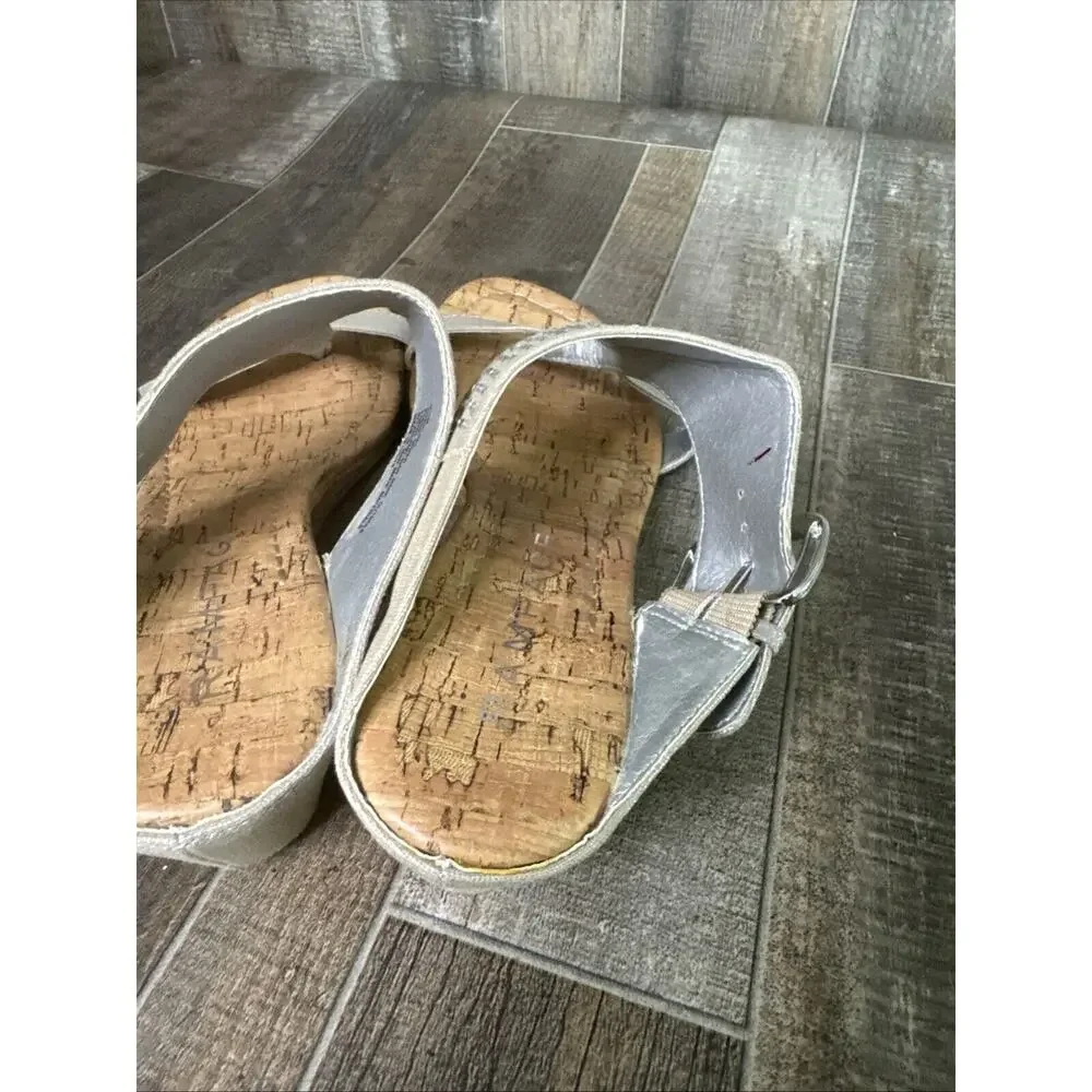 Rampage Sheryl Thong Sandals Wedges Tan With Rhinestones Size 6.5 Women’s‎